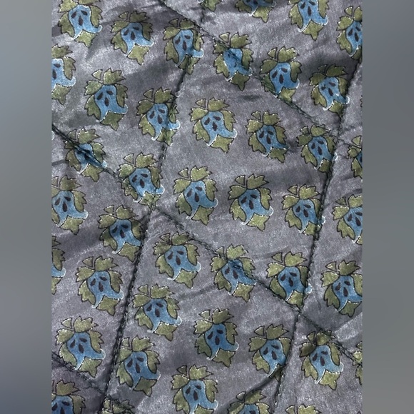 Stunning Volup Vintage 220 Hickory Reversible Patchwork Quilted Silk Jacket XL - Picture 10 of 16